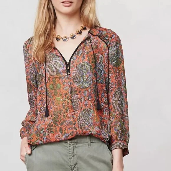 Anthropologie Edme & Esyllte Blouse 12 - Picture 1 of 10